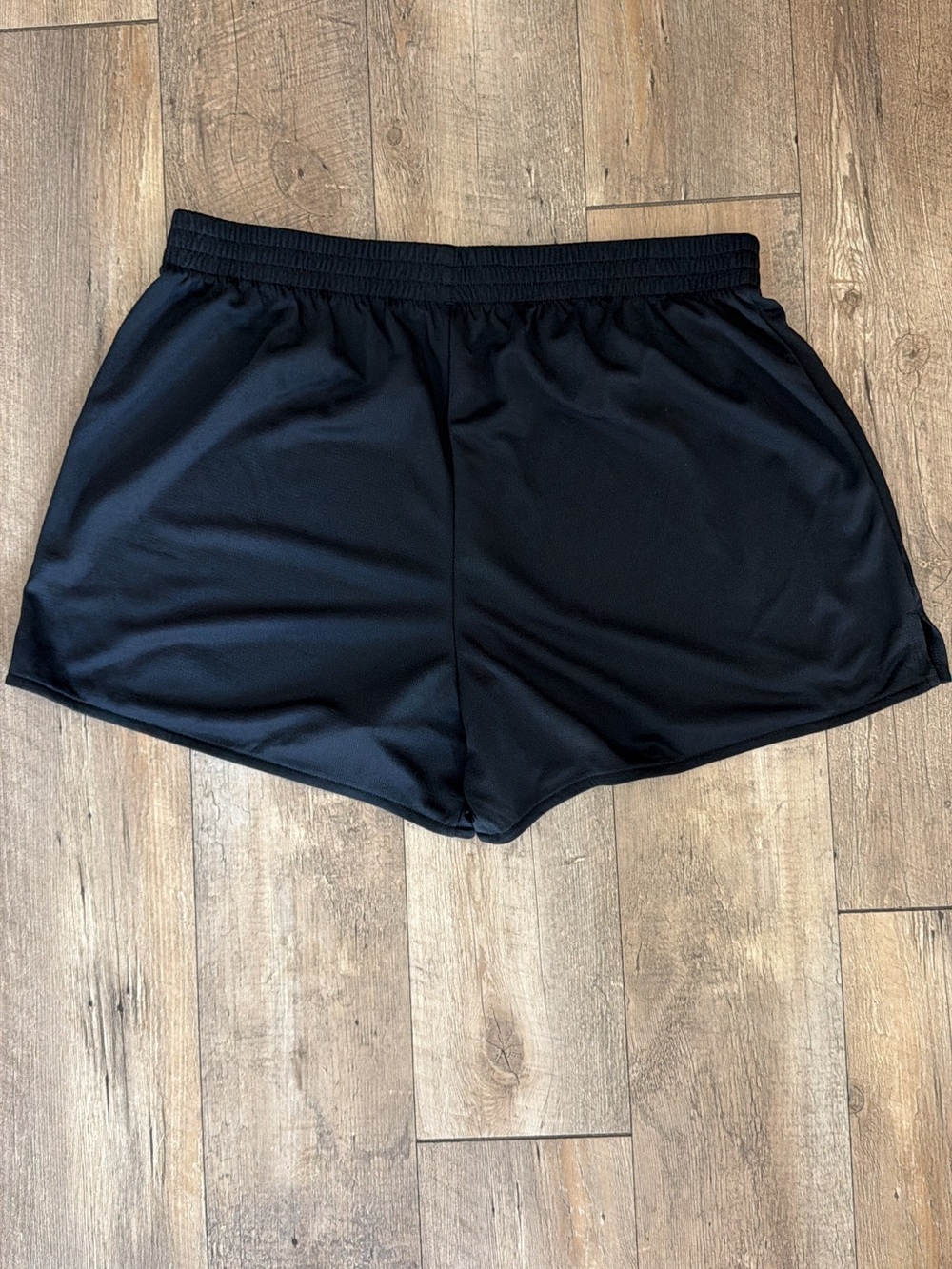adidas Women’s Black Shorts with White Logo - Picture 2 of 3